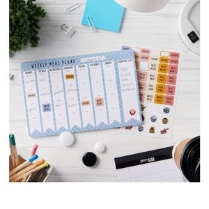 the Pen+Gear Meal Plan Planner Pad with Stickers. 52 sheets
